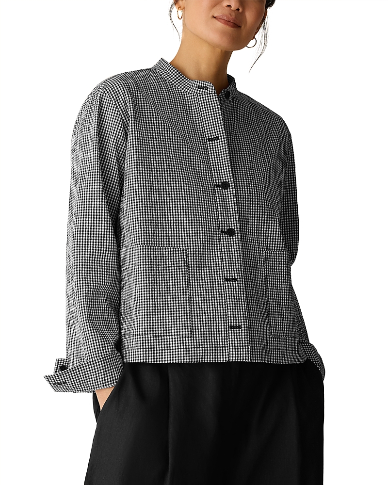 Eileen Fisher Mandarin Collar Jacket