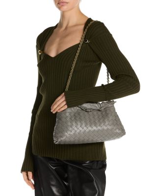 Dustbag Intrecciato Leather Shoulder Bag