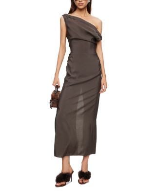 One Shoulder Maxi Dress