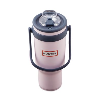Hunter SwiftSip 40oz. Hydration Stainless Steel Screw Top Tumbler with Flip Carry Handle and Silicone Straw