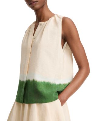 Dip Dye Sleeveless A Line Top