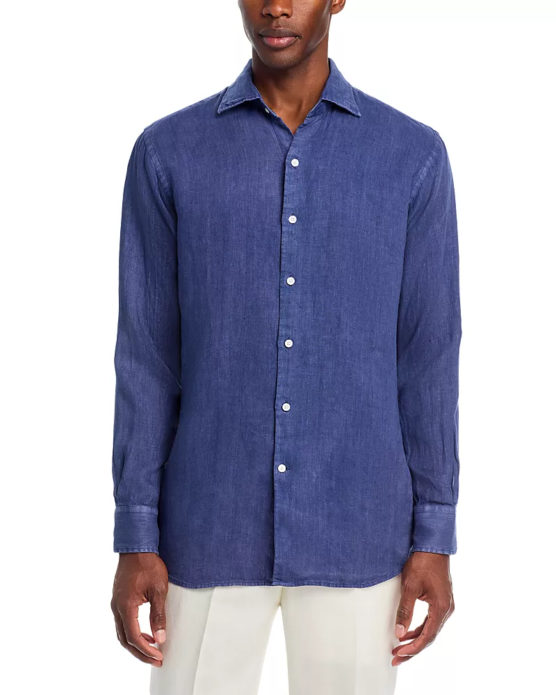 Peter Millar Shoreside Linen Sport Shirt