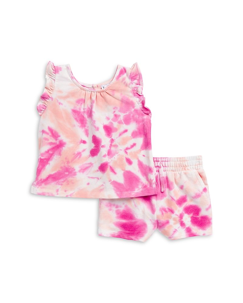 Splendid Girls' Hibiscus Tie Dyed Top & Shorts Set - Baby