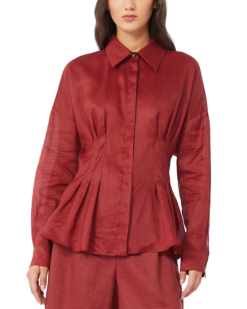 Max Mara Studio Mstora Ramie Canvas Shirt