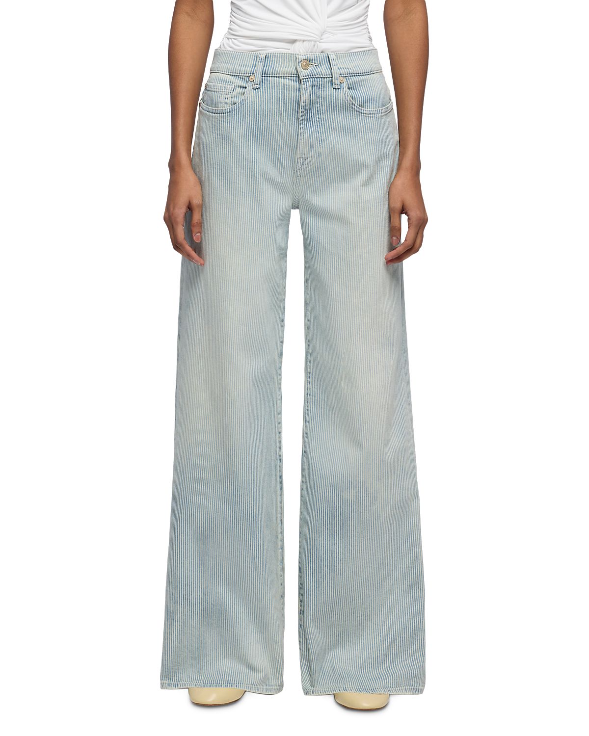7 For All Mankind Lotta High Rise Wide Leg Jeans