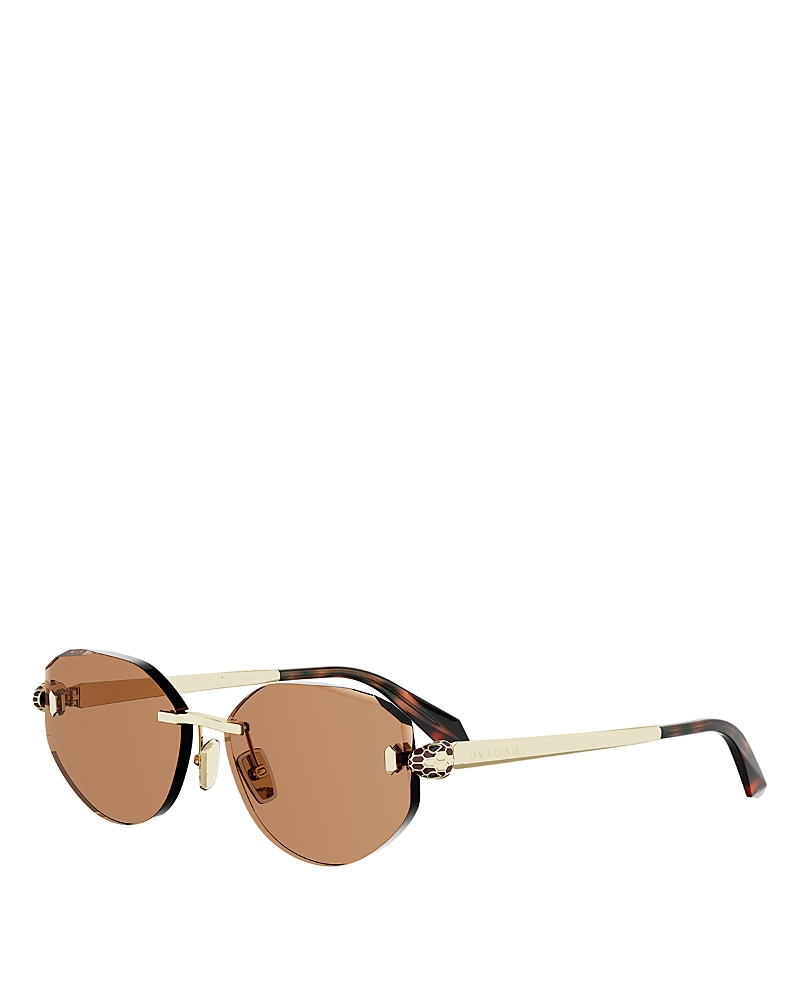 Bvlgari Serpenti Forever Oval Sunglasses, 58mm