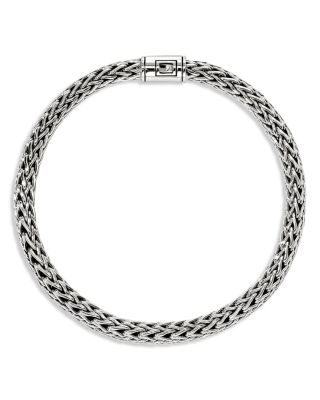 Sterling Silver Icon Woven Link Bracelet, 6.5mm