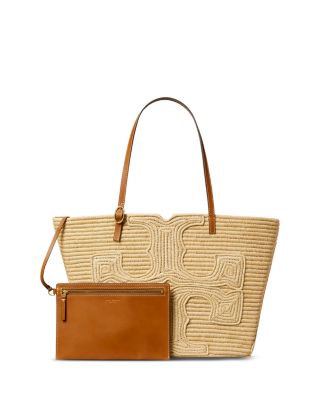 Ella Large Structured Straw Tote 