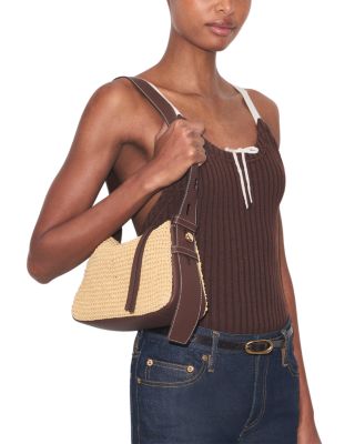 Romy Small Straw Shoulder Bag