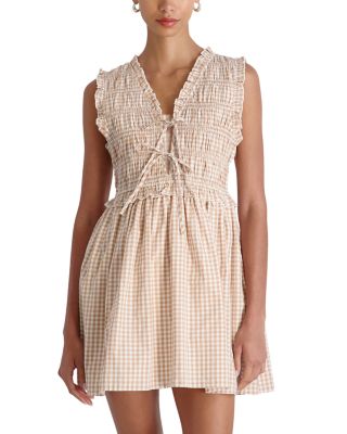 Rhodes Pop Gingham Smocked Dress
