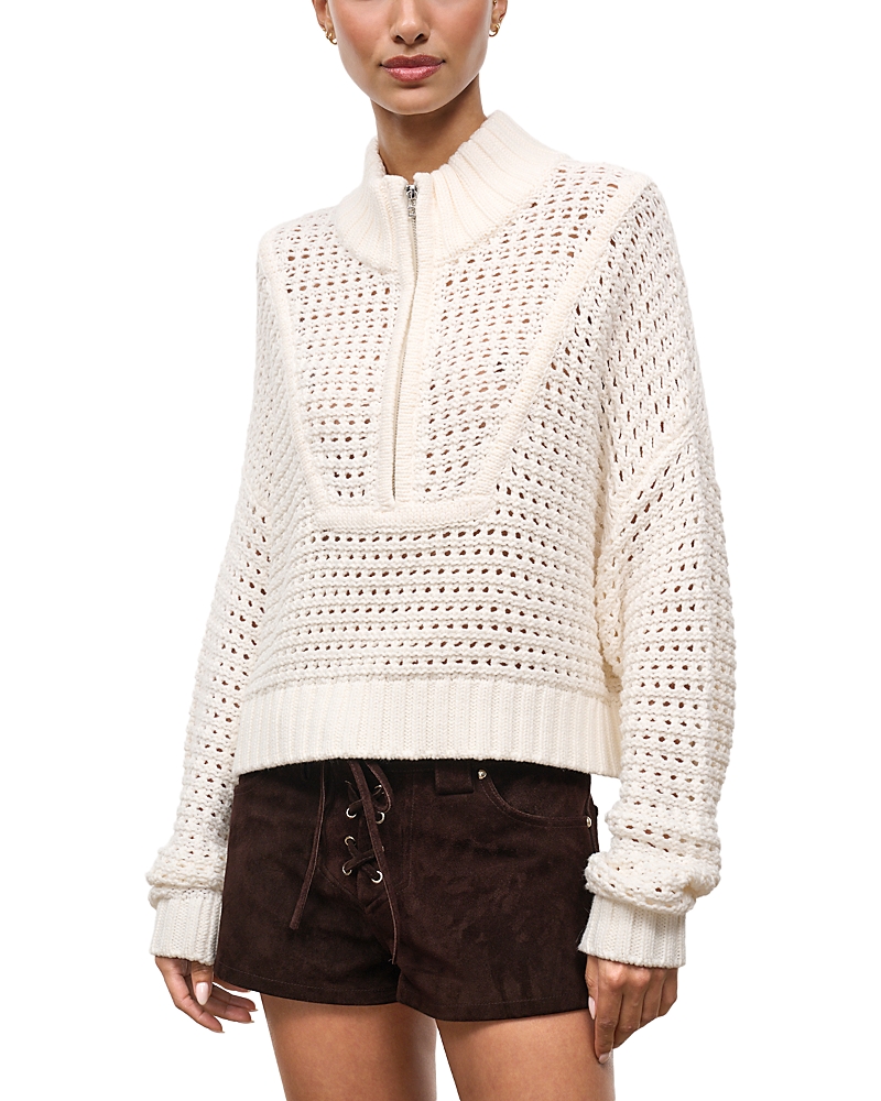 Staud Hampton Open Knit Sweater
