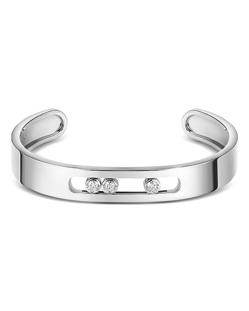 Messika 18K White Gold Move Joaillerie Diamond Cuff Bracelet