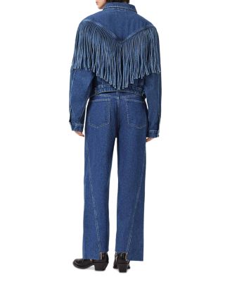 Fox Mid Rise Loose Jeans in Dark Indigo