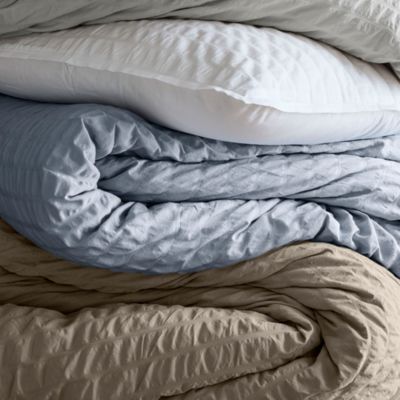 Relaxed Seersucker Duvet Cover Set
