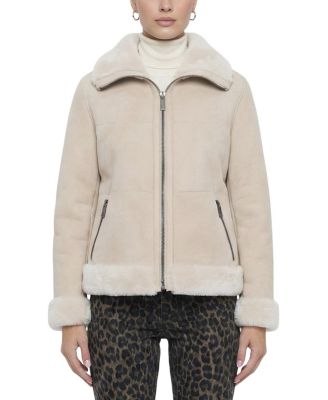  Merino Shearling Lamb Zip Jacket