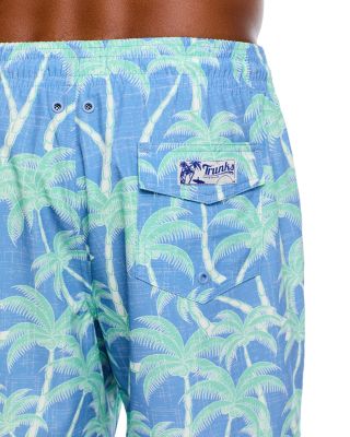 Sano Chambray Palm Trees 6.5" Swim Trunks