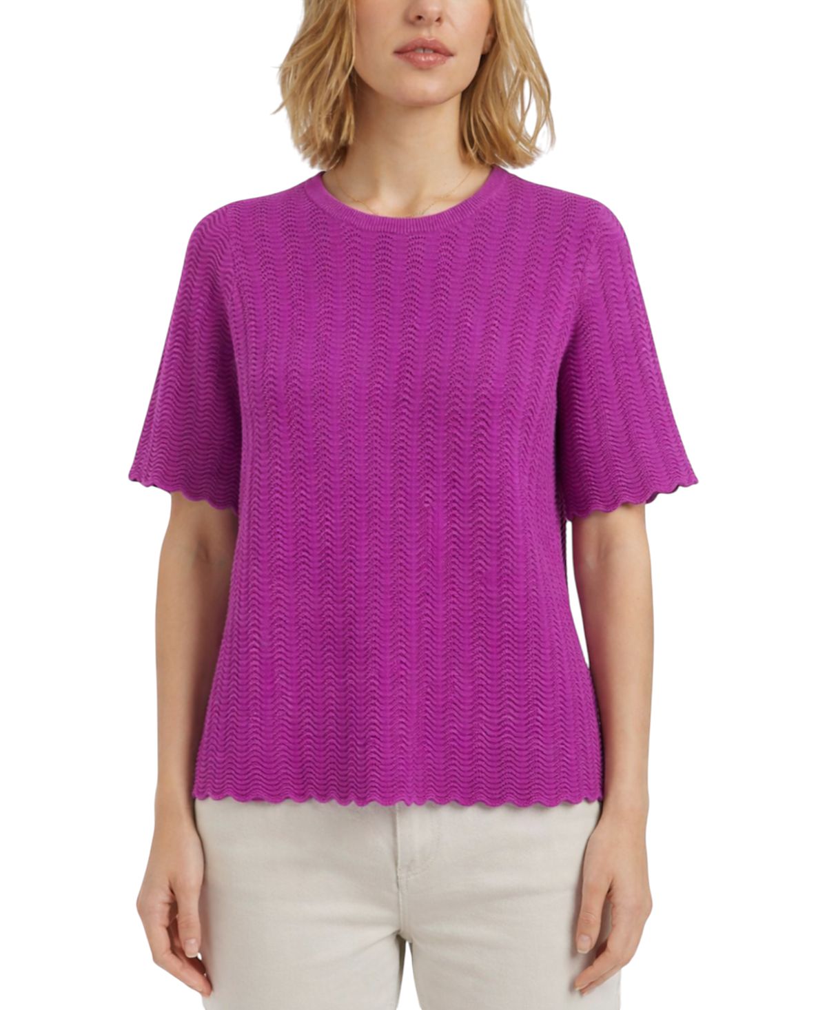 Chinti & Parker Women's Cotton Crochet Tee