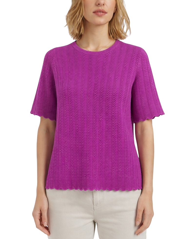 Chinti & Parker Women's Cotton Crochet Tee
