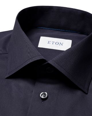 Contemporary Fit Solid Signature Twill Shirt