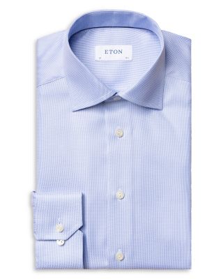 Contemporary Fit Semi Solid Textured Twill Shirt