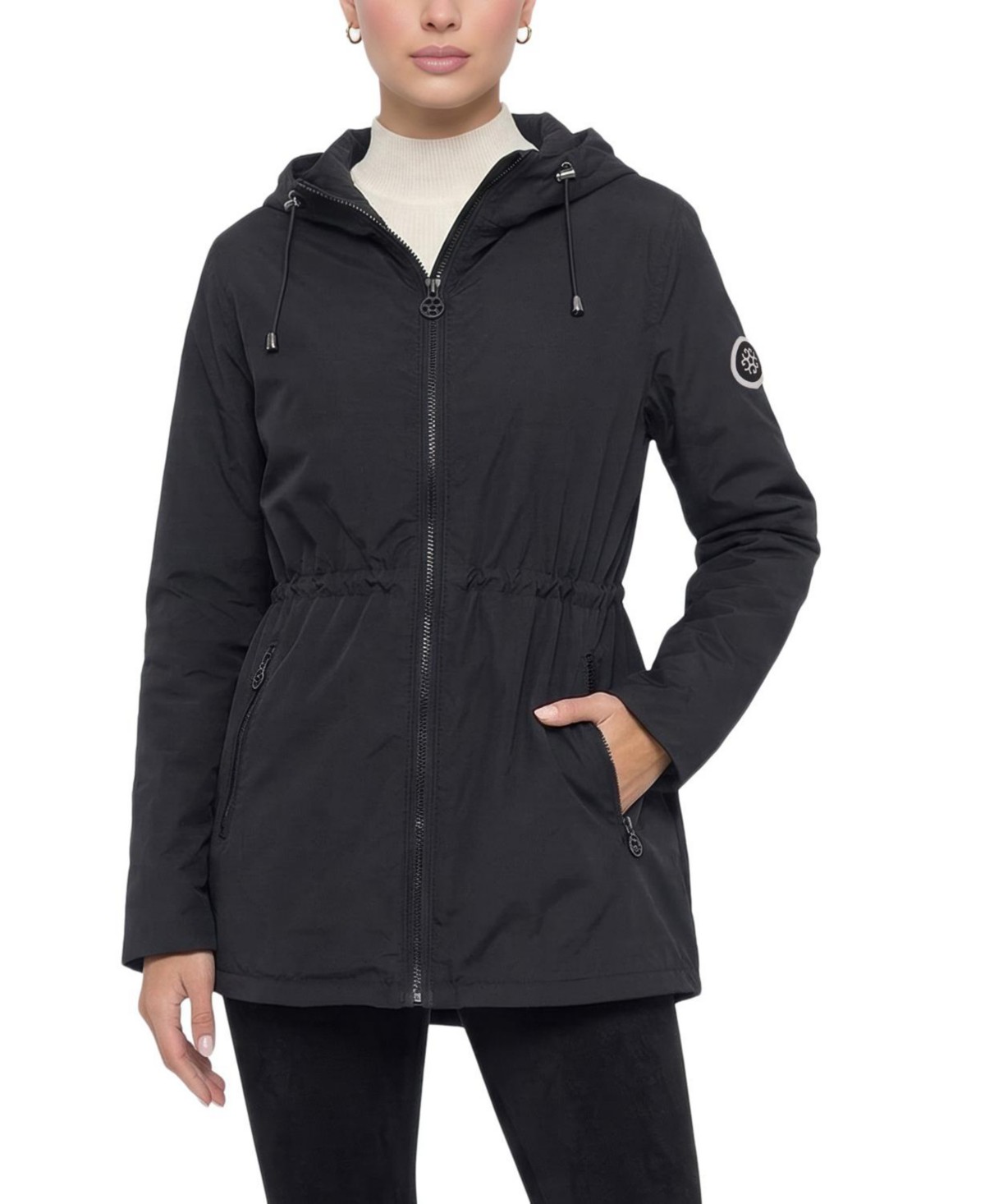 Lightweight Jacket with Zip Pockets and Concealed Hood
