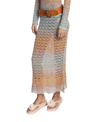  Ombre Space Dye Crochet Skirt