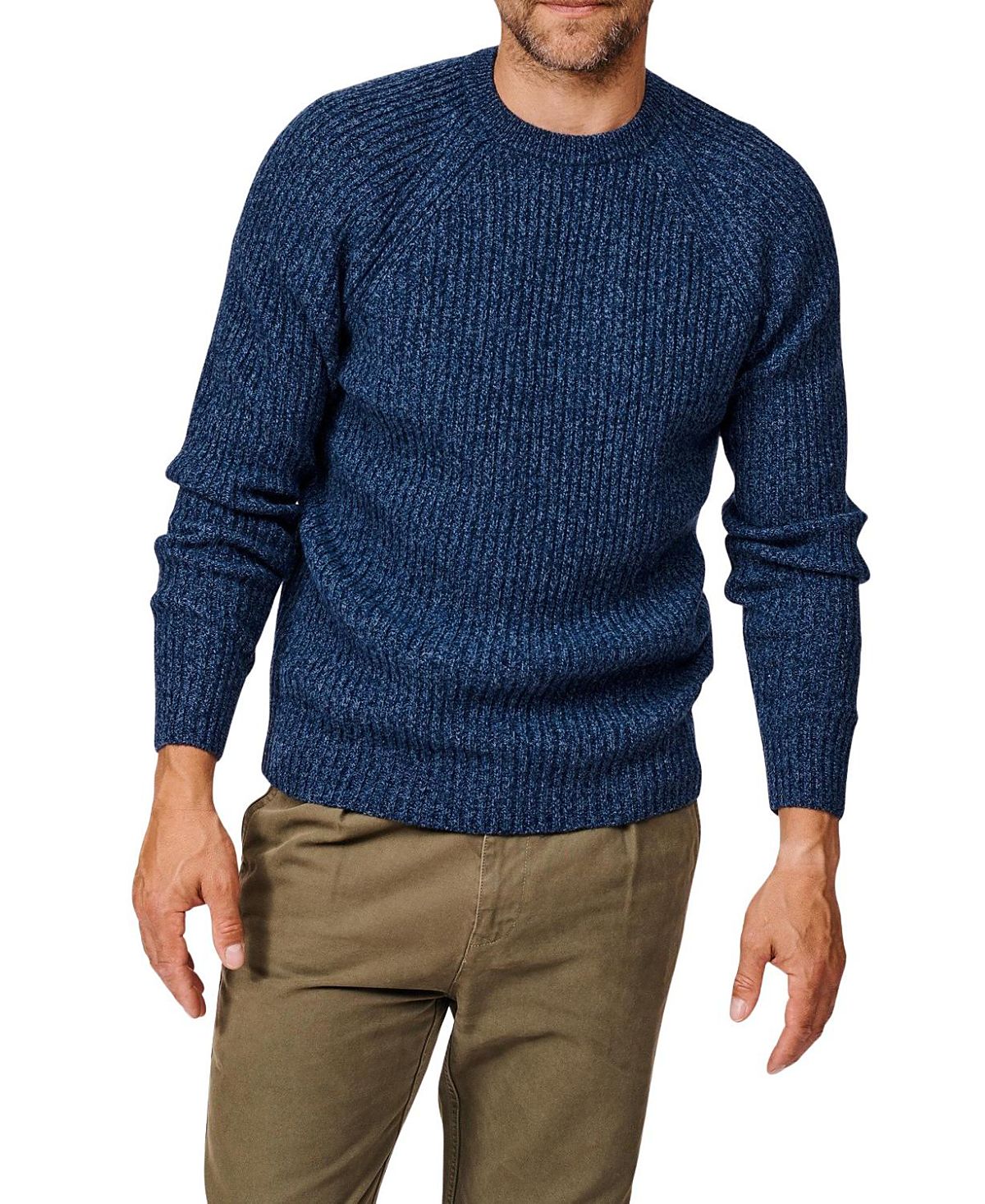 Aubin Ray Fisherman Rib Crew Neck Sweater