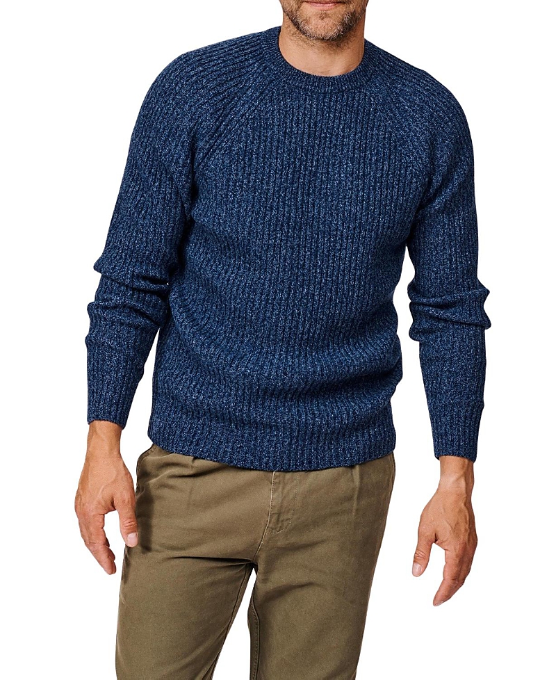 Aubin Ray Fisherman Rib Crew Neck Sweater