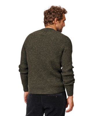  Ray Fisherman Rib Crew Neck Sweater