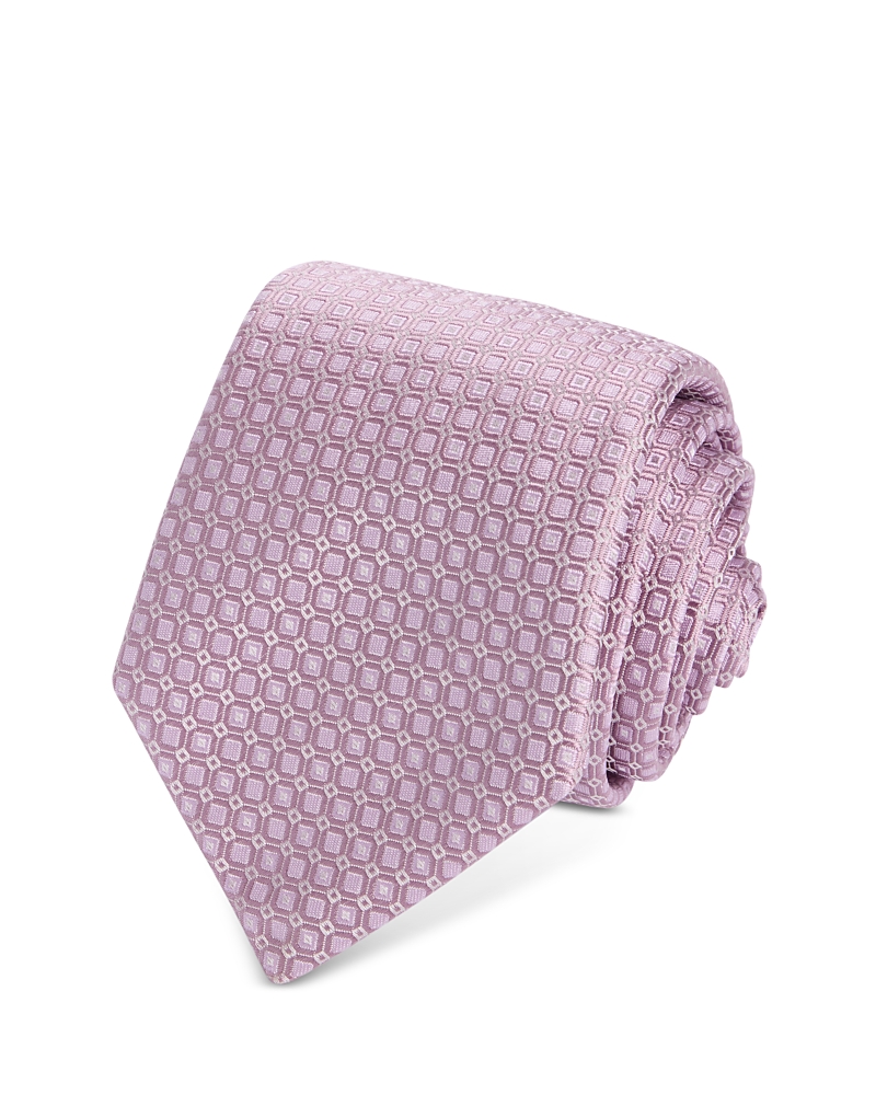Boss Classic Geometric Grid Tie · OS