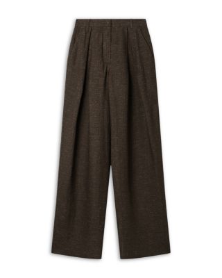 Linen Blend Chambray Trousers