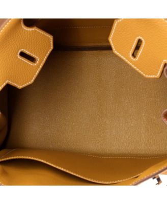 Birkin 30 Handbag Brown Clemence with Palladium Hardware