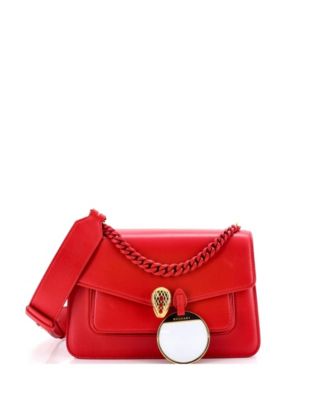  Medium Serpenti Forever Maxi Chain Crossbody Bag Leather