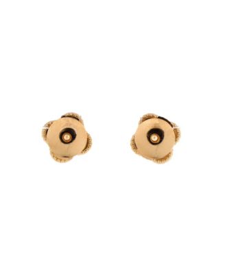  Sweet Alhambra Stud Earrings 18K Gold and Mother of Pearl