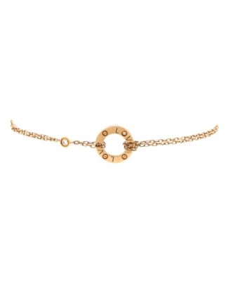  2 Diamonds Love Bracelet 18K Gold with Diamonds