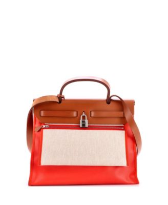 31 Herbag Zip Berline Vache Canvas and Leather