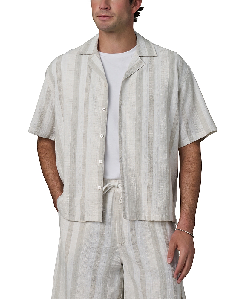 Joe's Jeans Cotton Linen Cabana Dobby Stripe Shirt