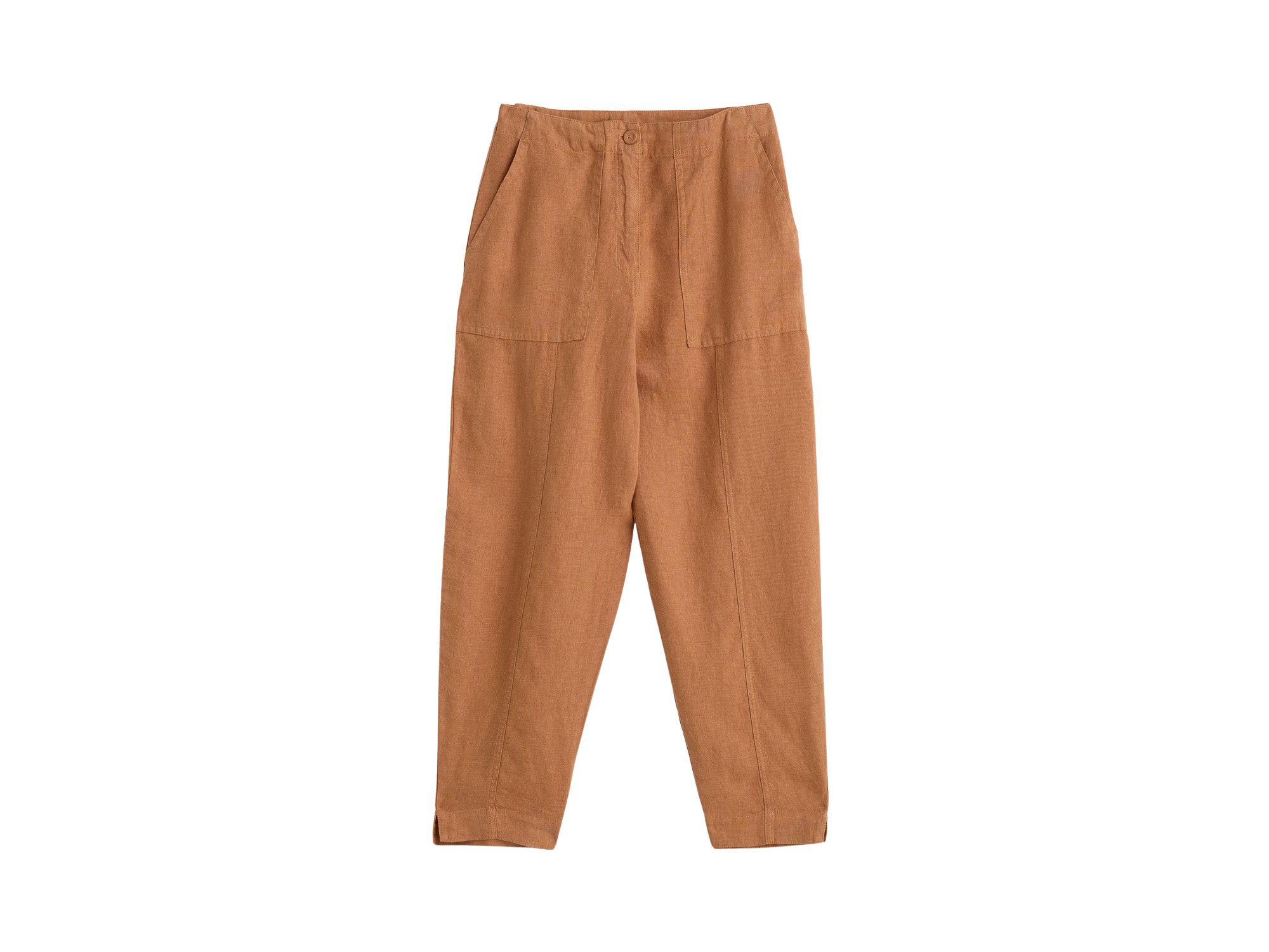 Saltings Linen Cropped Trousers — Image 7