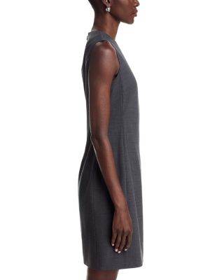 Classic Wool Blend Sheath Dress