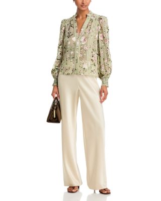 Arlette Lace Trim Blouse