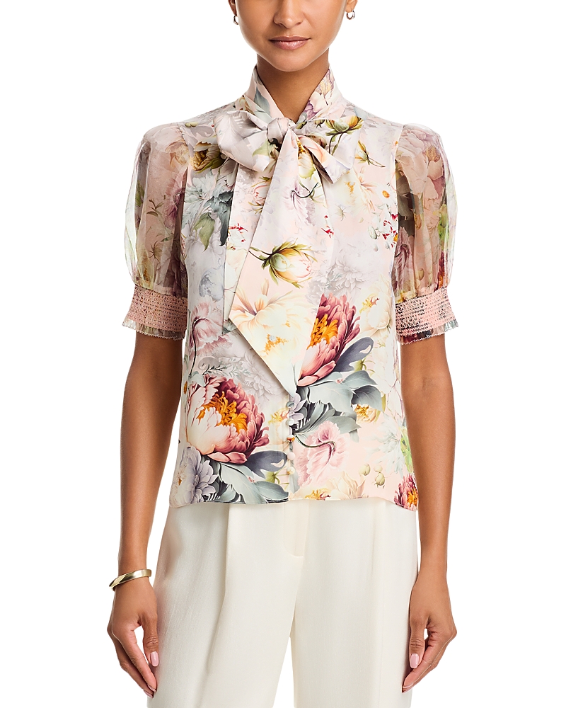 Alice and Olivia Brentley Tie Neck Blouse