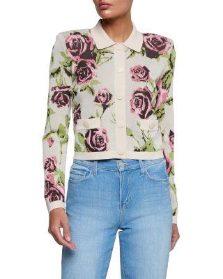 Osiris Jacquard Collared Cardigan