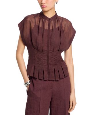 Badavina Pleated Blouse - Exclusive