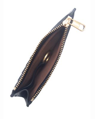 Leather Zip-Top Card Case