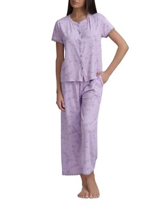 Short Sleeve Cropped Pajama Set
