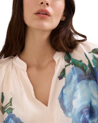 Adeline Cream Floral Midi Dress