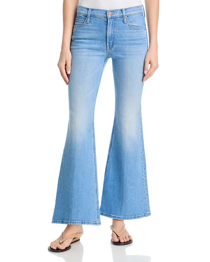 Mother Lil Doozy Mid Rise Wide Leg Jeans in Room Service