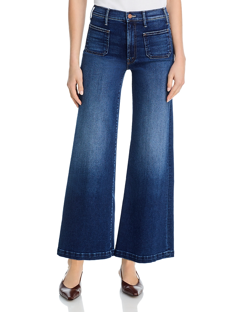 Mother Lil Hustler Roller Patch Pocket Sneak Jeans in Taking Chances