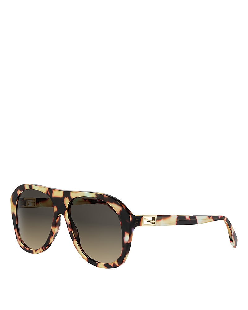 Fendi Baguette Square Sunglasses, 57mm