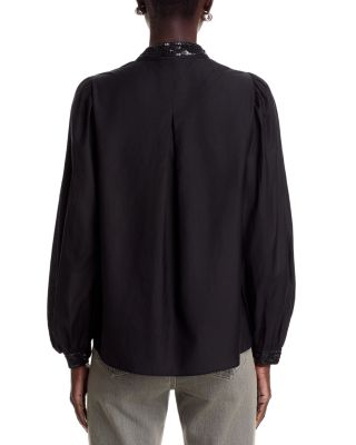 Harper Sequinned Embroidered Blouse